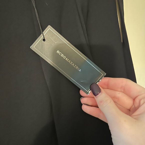 BCBG MAXAZRIA black asymmetrical wrap around skirt - Picture 5 of 14